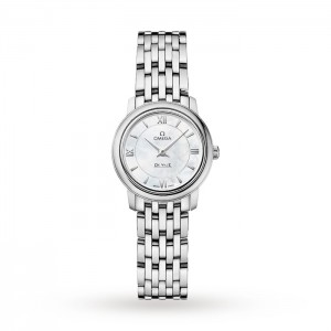 Omega De Ville Damen Quarz Perlmutt Edelstahl Uhr O42410246005001