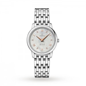 Omega De Ville Damen Quarz Perlmutt Uhr O42410276055001