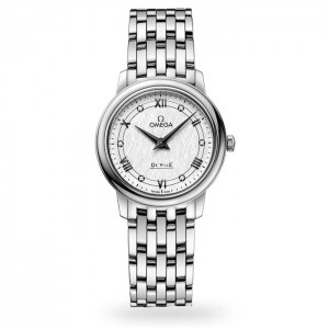 Omega De Ville Damen Quarz Weiß Edelstahl Uhr O42410276052002