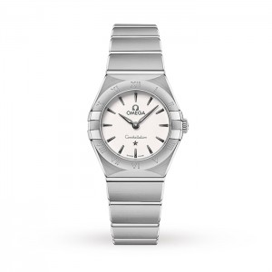Omega Constellation Damen Quarz Silber Edelstahl Uhr O13110256002001