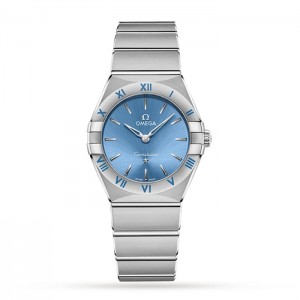 Omega Constellation Damen Quarz Blau Edelstahl Uhr O13110286003001